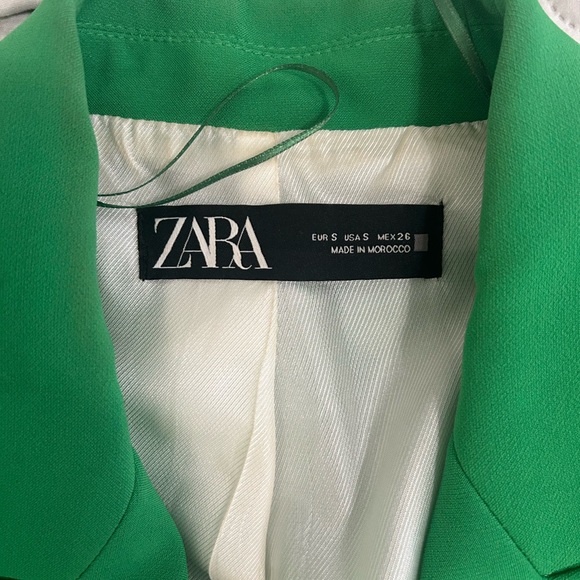 Green Blazer, Zara, S - Picture 4 of 4